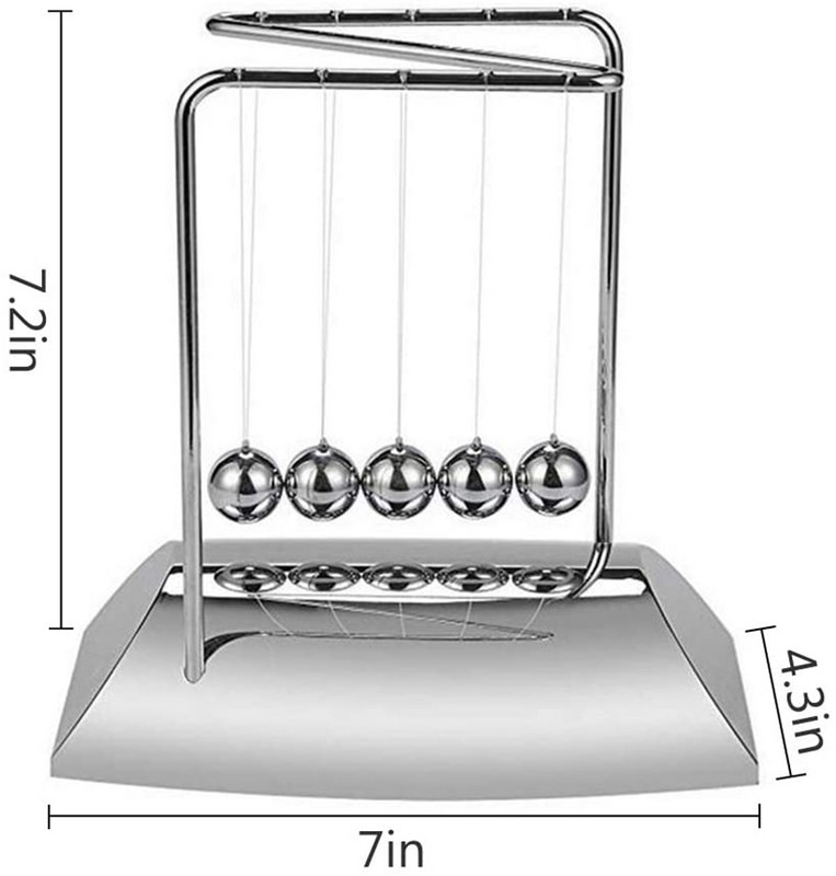 Bilele Newton aduc 5 bile, leagăn Newton în formă de Z, bile cu pendul din material metalic galvanizat cu bază, gadget pentru fizică CNIM Hot