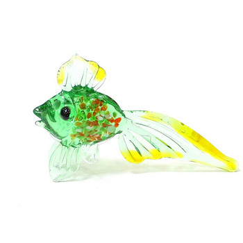 Μίνι ειδώλια τροπικών ψαριών από γυαλί Murano Διακοσμητικά χειροτεχνίας Δημιουργική διακόσμηση επιφάνειας εργασίας ενυδρείου με θαλάσσια ζώα Δώρα για παιδιά