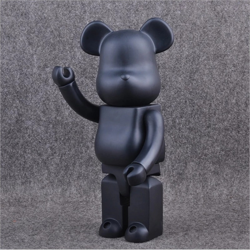400% Bearbrick Bear@Brick Figurine de acțiune Urs jucării PVC 28cm Model Figurine DIY Vopsea Păpuși Jucării pentru copii Cadouri de aniversare