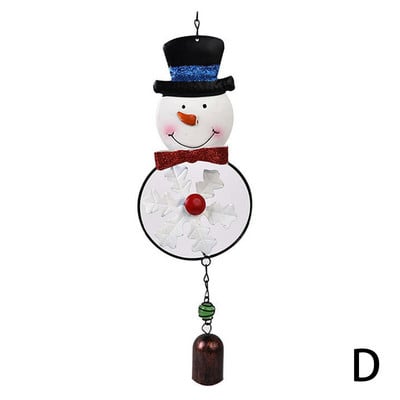 Karácsonyi fém szélcsengő Karácsonyi otthoni dekoráció Függesztett medálok Karácsonyi díszek otthoni kertbe Bell Wind Chime Z5Z2