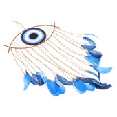 Evil Eye Catcher kék falra akasztó dekoráció Evil Eye dísz otthon védelmére Török Blessing Charm dekor