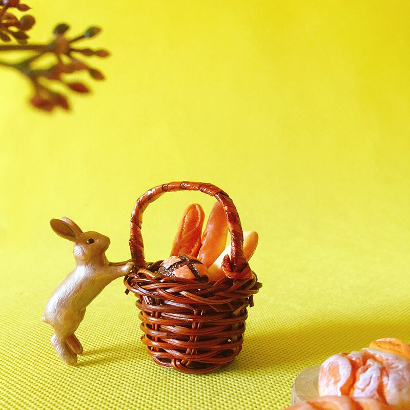 5 db kézzel készített kosár/patkányfonás/miniatűrök/kedves cuki/étel/tündérkerti törpe/terráriumdísz/kézműves kellékek