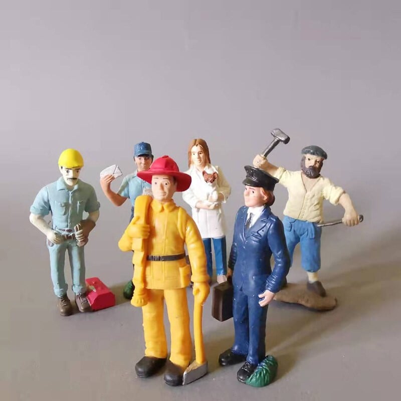 familie băiat fată tată mama/miniaturi oameni/figurină minunată/zână gnom de grădină/terariu/statuie/casă/decor casă de păpuși/model/jucărie