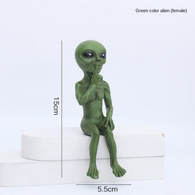 2022 Kreatív lakberendezési tárgyak Idegen Mars szobrok Mesebeli kerti kiegészítők Miniatűr meditáció Kézműves dekorációk bel- és kültéren