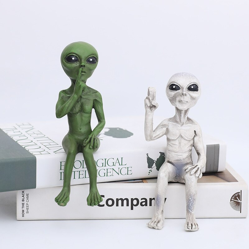 2022 Kreatív lakberendezési tárgyak Idegen Mars szobrok Mesebeli kerti kiegészítők Miniatűr meditáció Kézműves dekorációk bel- és kültéren