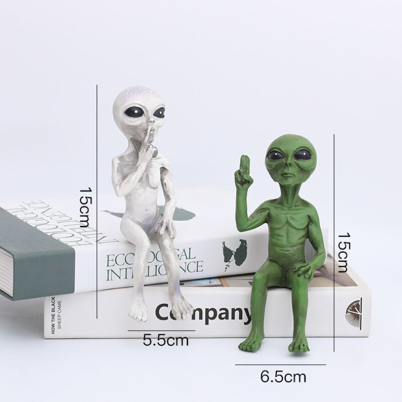 2022 Kreatív lakberendezési tárgyak Idegen Mars szobrok Mesebeli kerti kiegészítők Miniatűr meditáció Kézműves dekorációk bel- és kültéren