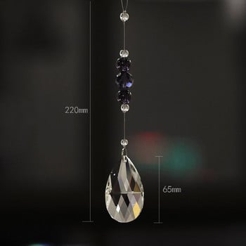 5 ΤΕΜ Crystal Glass Water Drop μενταγιόν Πολυέλαιος Διακόσμηση γιρλάντα Κρεμαστό σπίτι Διακόσμηση παράθυρου γάμου