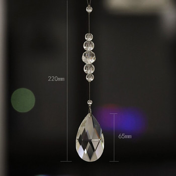5 ΤΕΜ Crystal Glass Water Drop μενταγιόν Πολυέλαιος Διακόσμηση γιρλάντα Κρεμαστό σπίτι Διακόσμηση παράθυρου γάμου