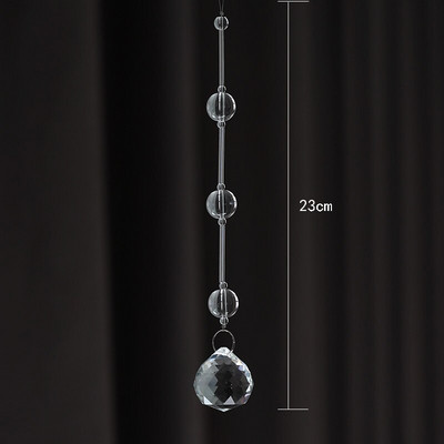 5PCS Kristalna kugla Privjesak Modni ukrasi doma Vrata Prozor Viseći dodaci Staklena prizma Hvatač sunčeve svjetlosti