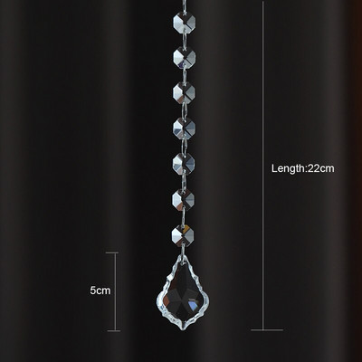 5PCS Kristalna kugla Privjesak Modni ukrasi doma Vrata Prozor Viseći dodaci Staklena prizma Hvatač sunčeve svjetlosti