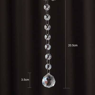 5PCS Kristalna kugla Privjesak Modni ukrasi doma Vrata Prozor Viseći dodaci Staklena prizma Hvatač sunčeve svjetlosti