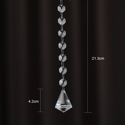 5PCS Kristalna kugla Privjesak Modni ukrasi doma Vrata Prozor Viseći dodaci Staklena prizma Hvatač sunčeve svjetlosti