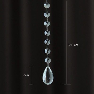 5PCS Kristalna kugla Privjesak Modni ukrasi doma Vrata Prozor Viseći dodaci Staklena prizma Hvatač sunčeve svjetlosti