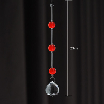5PCS Kristalna kugla Privjesak Modni ukrasi doma Vrata Prozor Viseći dodaci Staklena prizma Hvatač sunčeve svjetlosti
