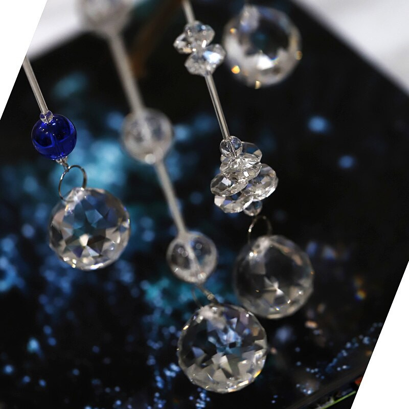 5PCS Kristalna kugla Privjesak Modni ukrasi doma Vrata Prozor Viseći dodaci Staklena prizma Hvatač sunčeve svjetlosti