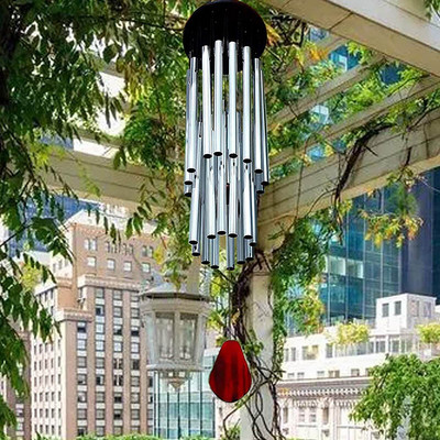 33 инча метални 27 тръби Windchime Chapel Bells Wind Chimes Външен градински домашен декор