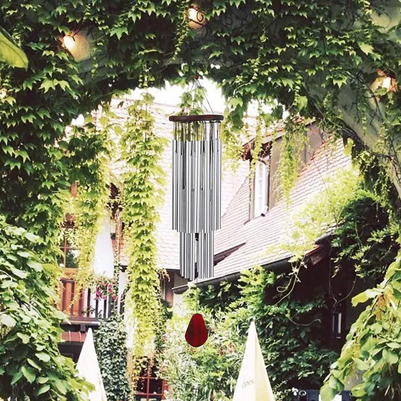 33 colių metaliniai 27 vamzdžiai Vėjo varpeliai koplytėlės varpai vėjo varpeliai lauko sodo namų dekoras