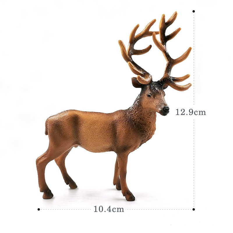 Új Sika Szarvas Rénszarvas Elk figura Szimuláció Állatmodell Barkácsolás otthoni dekoráció miniatűr tündér kerti dekorációs kiegészítők modern