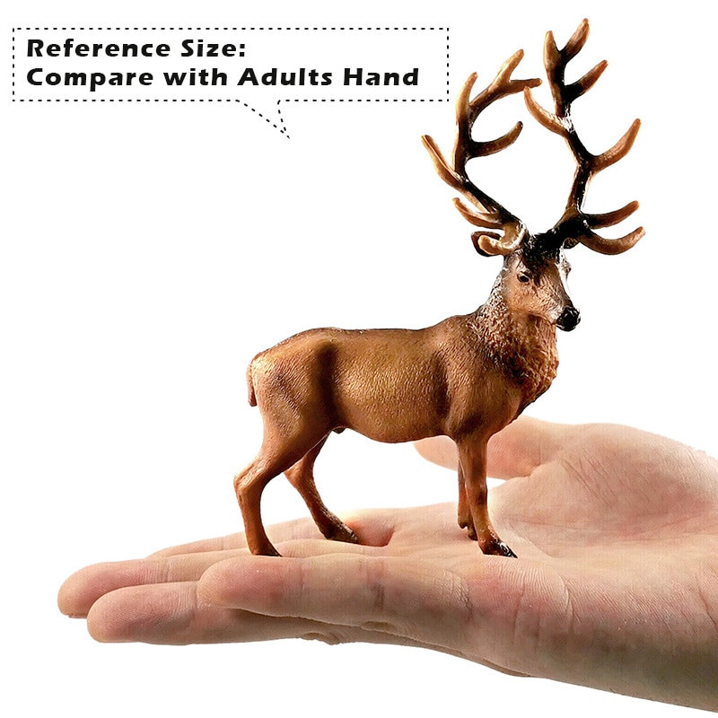 Új Sika Szarvas Rénszarvas Elk figura Szimuláció Állatmodell Barkácsolás otthoni dekoráció miniatűr tündér kerti dekorációs kiegészítők modern