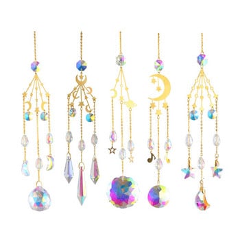 Crystal Wind Chimes Παράθυρο Τοίχου Διακοσμητικά Σαλονιού Κατάλληλα για Διακοσμήσεις Μπαλκονιού Παράθυρο Πόρτας