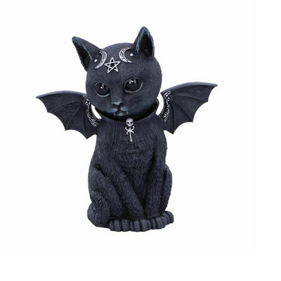 Halloween fekete macska dísz Gyanta Magic Table Art Kiegészítők Kawaii Szobadekor Állatok Miniatűrök Figurák belső dekorációhoz