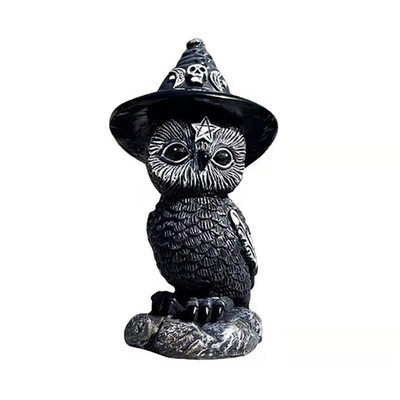 Halloween fekete macska dísz Gyanta Magic Table Art Kiegészítők Kawaii Szobadekor Állatok Miniatűrök Figurák belső dekorációhoz