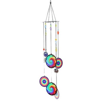 Metal Wind Chimes Rainbow Maker Housewarming Δώρο Wind Chimes Υπαίθρια αυλή Κρεμαστό καλλιτεχνικό άγαλμα στολίδι Δώρο