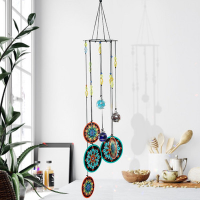 Metal Wind Chimes Rainbow Maker Housewarming Δώρο Wind Chimes Υπαίθρια αυλή Κρεμαστό καλλιτεχνικό άγαλμα στολίδι Δώρο