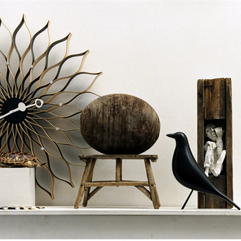 Έπιπλα Σπιτιού Peace Bird Sculpture Διακόσμηση γραφείου Χρώμα Nordic Pigeon Eames Birdie Resin Ζωικά ειδώλια στολίδια Μαύρο