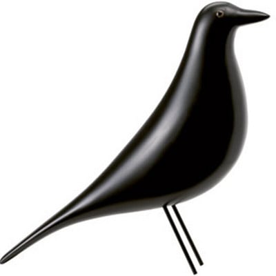 Lakberendezés Béke Madár Szobor Iroda dekoráció Szín Nordic Pigeon Eames Birdie Gyanta Állatfigurák Díszek Fekete