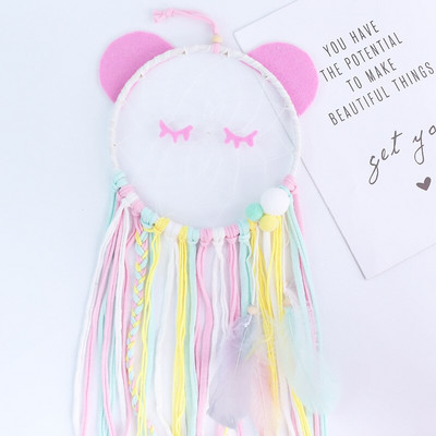 INS Nordic Cartoon Animal Shape Dream Catcher Drvena zvona za vjetar Zidni ukrasi Dekoracija dječje sobe Rekviziti za fotografije