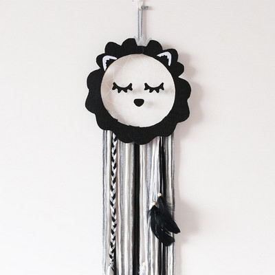 INS Nordic Cartoon Animal Shape Dream Catcher Drvena zvona za vjetar Zidni ukrasi Dekoracija dječje sobe Rekviziti za fotografije