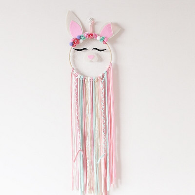 INS Nordic Cartoon Animal Shape Dream Catcher Drvena zvona za vjetar Zidni ukrasi Dekoracija dječje sobe Rekviziti za fotografije