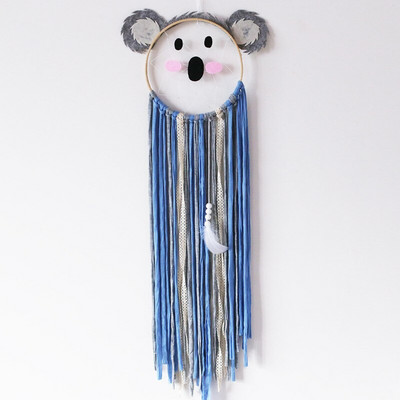 INS Nordic Cartoon Animal Shape Dream Catcher Drvena zvona za vjetar Zidni ukrasi Dekoracija dječje sobe Rekviziti za fotografije