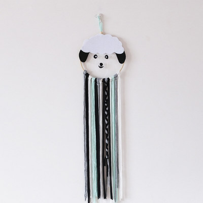 INS Nordic Cartoon Animal Shape Dream Catcher Drvena zvona za vjetar Zidni ukrasi Dekoracija dječje sobe Rekviziti za fotografije