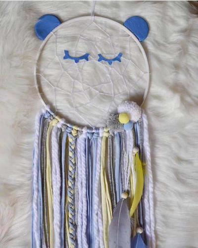 INS Nordic Cartoon Animal Shape Dream Catcher Drvena zvona za vjetar Zidni ukrasi Dekoracija dječje sobe Rekviziti za fotografije
