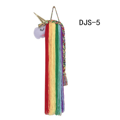 Decorație pentru agățat pe perete cu unicorn nordic, funde de păr, curea de depozitare, ornamente pentru cameră pentru fete, agrafe de păr, bandă organizatoare pentru umeraș