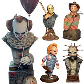 2021 Halloween Anime figurajátékok Korlátozott horrorfilmes gnómok, dekoratív díszek, édességtáltartó Kawaii akciófigura