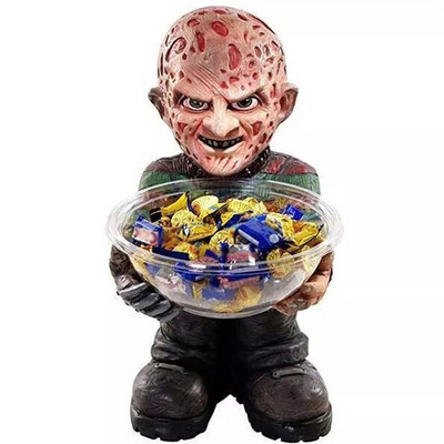 2021 Halloween Anime figurajátékok Korlátozott horrorfilmes gnómok, dekoratív díszek, édességtáltartó Kawaii akciófigura