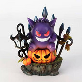 Dekoracije za dom za Noć vještica Bundeva za noć vještica Gengar-king Svjetlosni Pokemon, ukrasi za figure Ukrasi od smole Dekoracije za zabave
