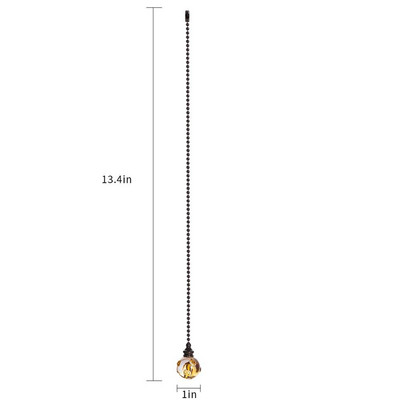 Krištolinio lubų lango kabantis saulės gaudyklė su rutuline grandine, šviesos laido ventiliatoriaus traukiama rankena rutulinis pakabukas Didmeninė prekyba