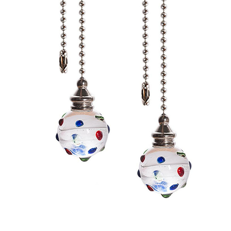 Krištolinio lubų lango kabantis saulės gaudyklė su rutuline grandine, šviesos laido ventiliatoriaus traukiama rankena rutulinis pakabukas Didmeninė prekyba