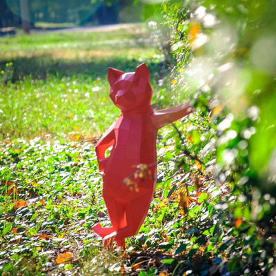 3D álló macska papír kézművesség menő cica modellek szobrok otthon asztali dekorációk állatok díszek origami felnőtt játékok ajándékok
