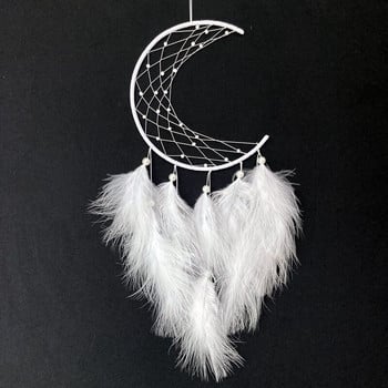 Moon Dream Catcher μενταγιόν Κρεμαστό τοίχου Κορίτσι Διακόσμηση Δωματίου Dream Catcher Κρεμαστό Κορίτσι Δώρο Ζευγάρι Δώρο Διακόσμηση τοίχου σπιτιού