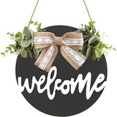 Decor Boho Decor de perete Decorat pentru casa Ghirlanda din bumbac cu bun venit decorativ pentru verandă Sala de intrare Accesorii decorative Bohe