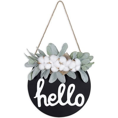 Decor Boho Decor de perete Decorat pentru casa Ghirlanda din bumbac cu bun venit decorativ pentru verandă Sala de intrare Accesorii decorative Bohe