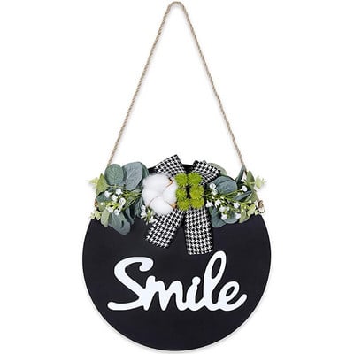 Decor Boho Decor de perete Decorat pentru casa Ghirlanda din bumbac cu bun venit decorativ pentru verandă Sala de intrare Accesorii decorative Bohe