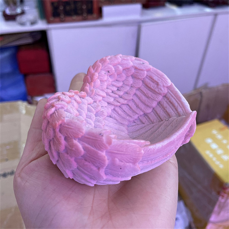 Crystal Ball Base Angyalszárnyak Toll Szív Forma Gömb Állvány Gyanta Charms Kézműves Dísz Otthoni Dekoráció 4-8 cm-es labdához