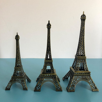 Δημιουργικό άγαλμα του Πύργου του Άιφελ του Παρισιού European Crafts Ρετρό Μοντέλο Διακόσμηση γραφείου Μινιατούρα Κτήριο Μικρό Δώρο Ρετρό Διακόσμηση