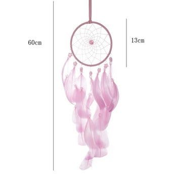 Dream Catcher Pink Night Light Dream Catcher Κρεμαστό κρεβατοκάμαρα Lover Lover Δώρο γενεθλίων Αξεσουάρ σπιτιού Διακόσμηση γάμου